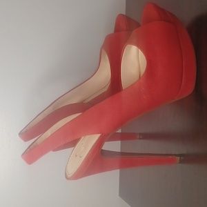 JESSICA SIMPSON Platform Heels 7 1/2M, red